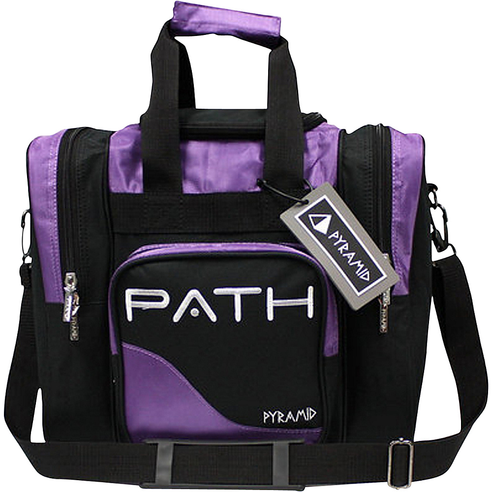 Pyramid Path Pro Deluxe Single Tote Bowling Bag Purple Pyramid Bowling Bags