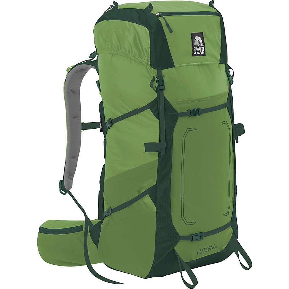 Granite Gear Lutsen 55L Pack Small Medium Moss Boreal Granite Gear Day Hiking Backpacks