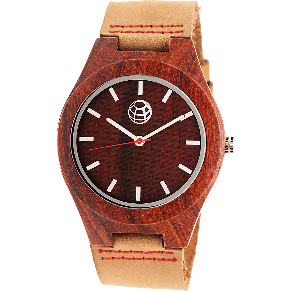 Earth Wood Aztec Unisex Watch Red Earth Wood Watches
