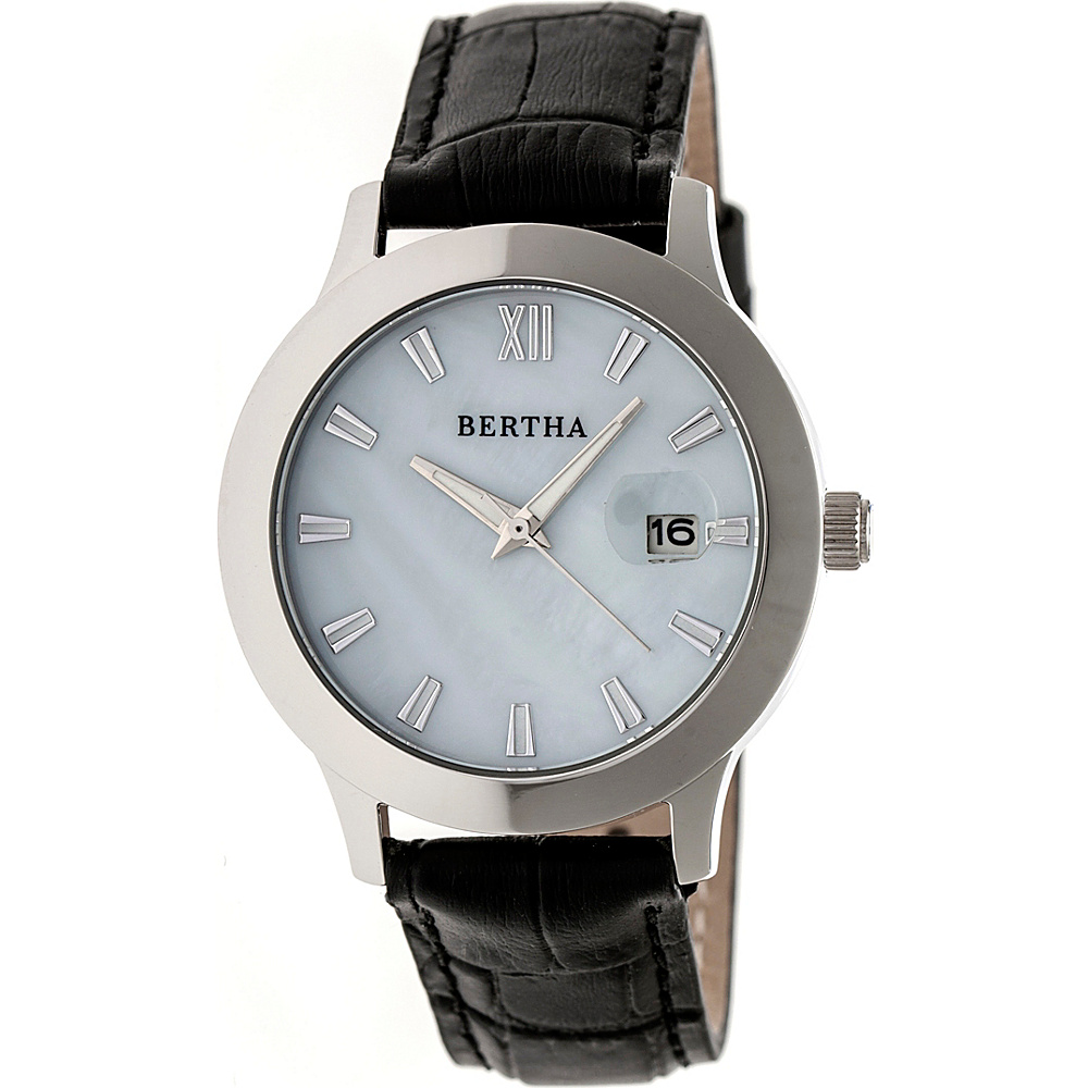 Bertha Watches Eden Ladies Watch Black Silver White Bertha Watches Watches
