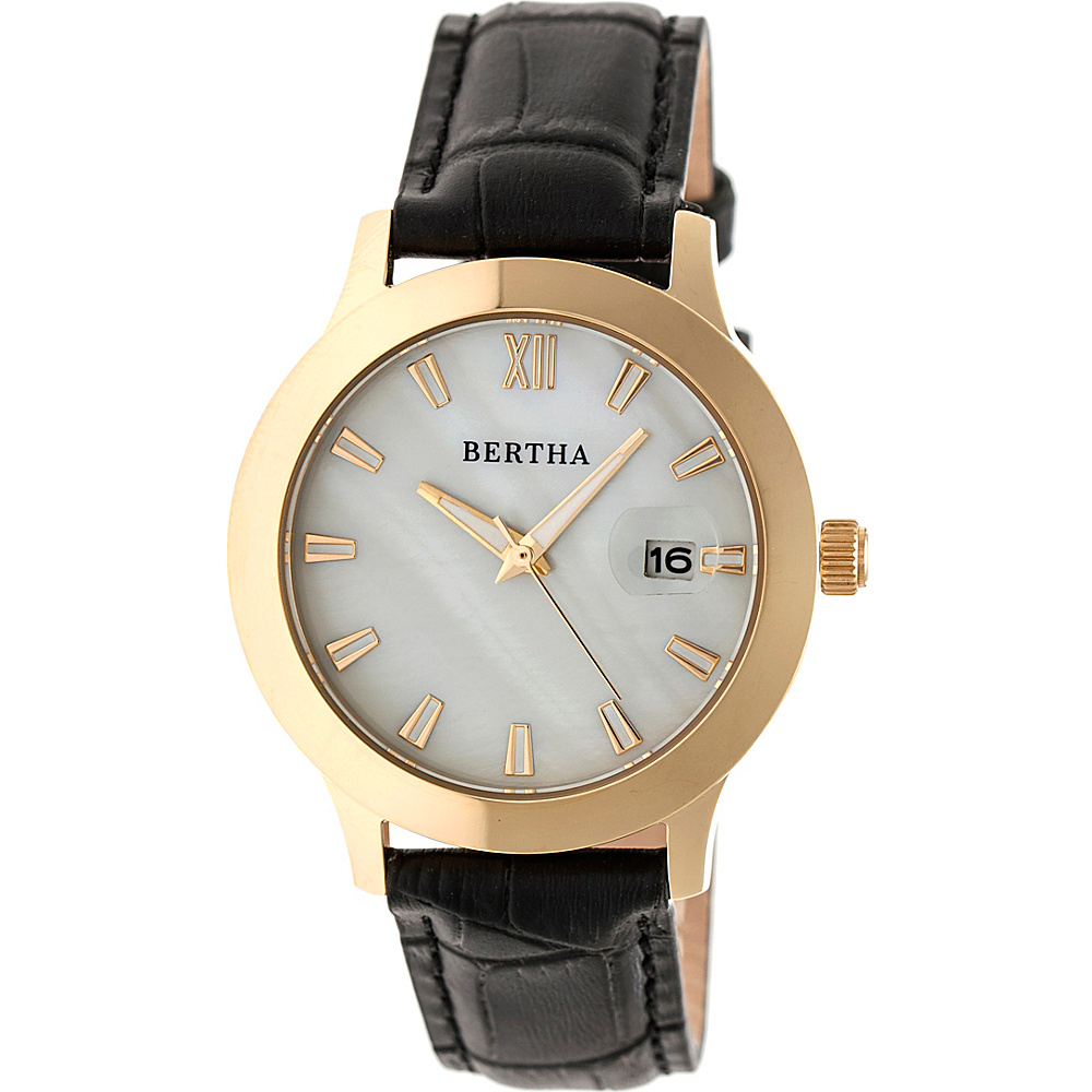 Bertha Watches Eden Ladies Watch Black Gold White Bertha Watches Watches