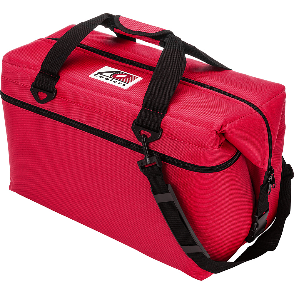 AO Coolers 36 Pack Canvas Soft Cooler Red AO Coolers Outdoor Coolers