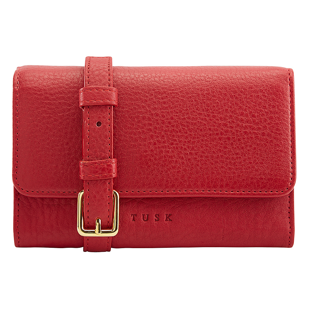 TUSK LTD Josie Flap Over Mini Bag Red TUSK LTD Leather Handbags