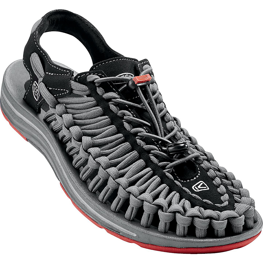 KEEN Mens UNEEK Flat Cord Sandal 12 Black Bossa Nova KEEN Men s Footwear