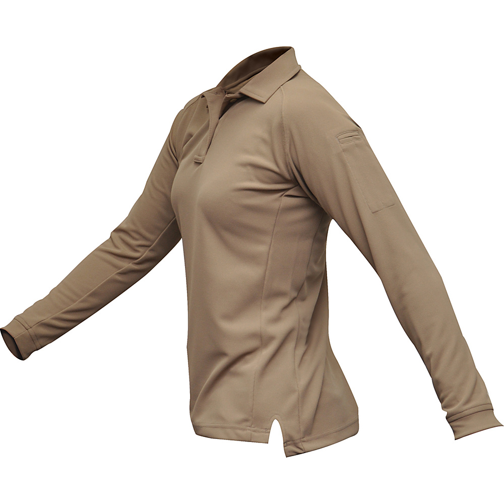 Vertx Womens Coldblack Long Sleeve Polo XL Tan Vertx Men s Apparel