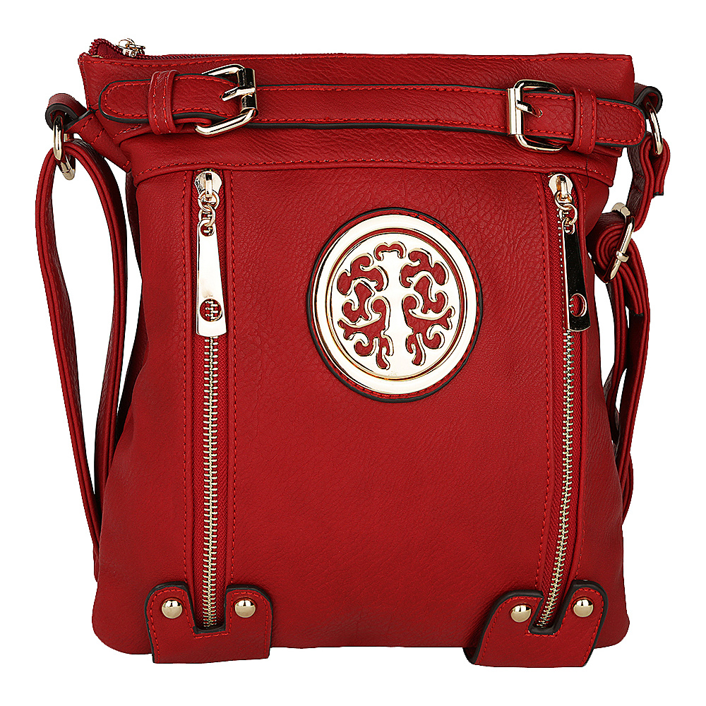 MKF Collection Avery Crossbody Red MKF Collection Manmade Handbags