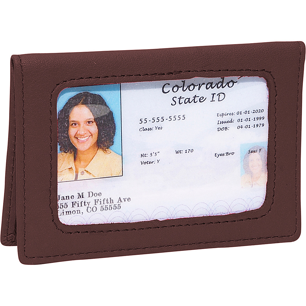 Royce Leather Tri View Id Holder Coco