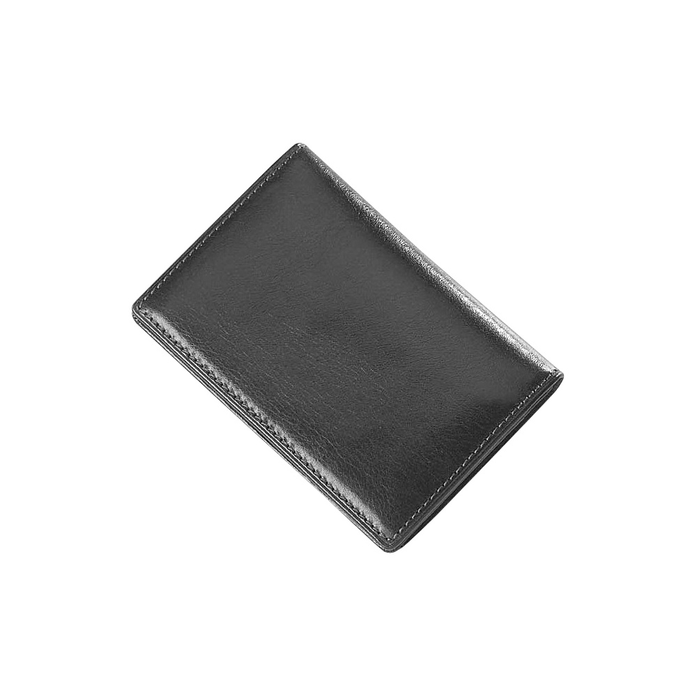 Clava Glazed Leather Flap Over Card Holder Glazed