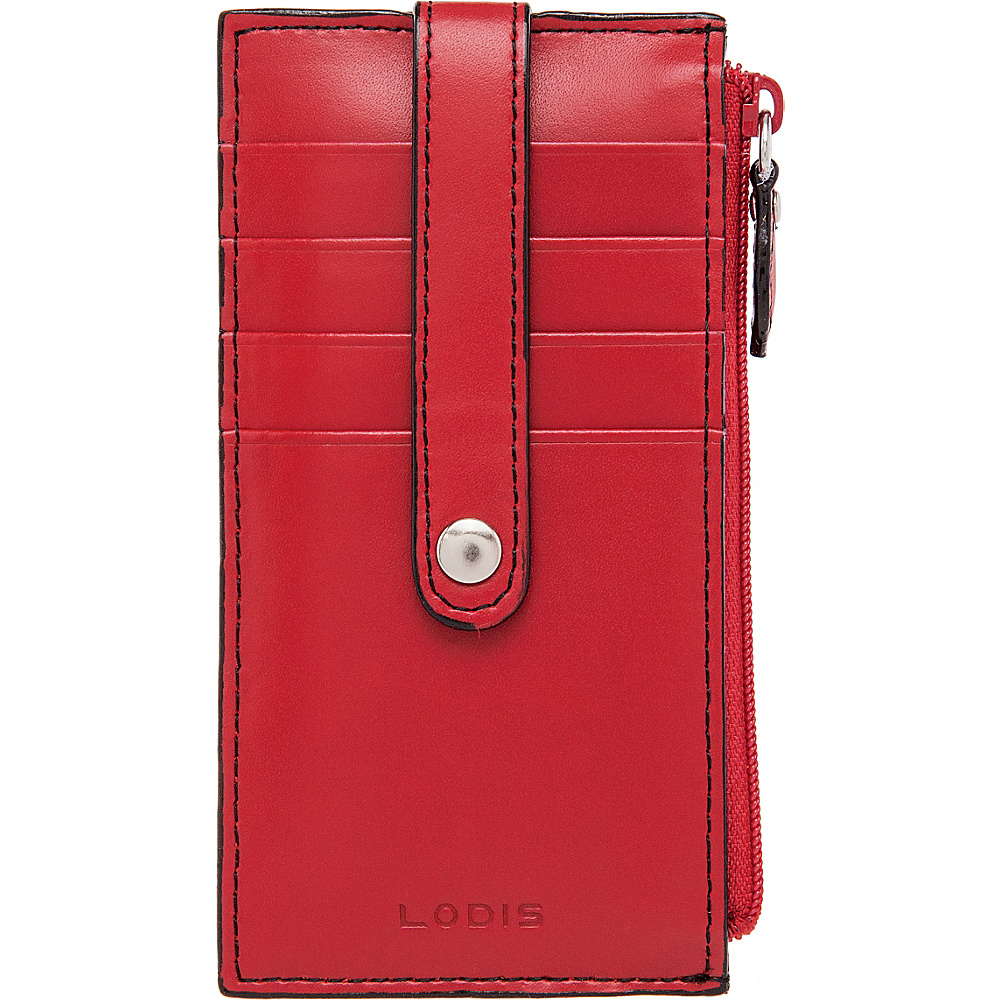 Lodis Audrey Small Credit Card Case Red