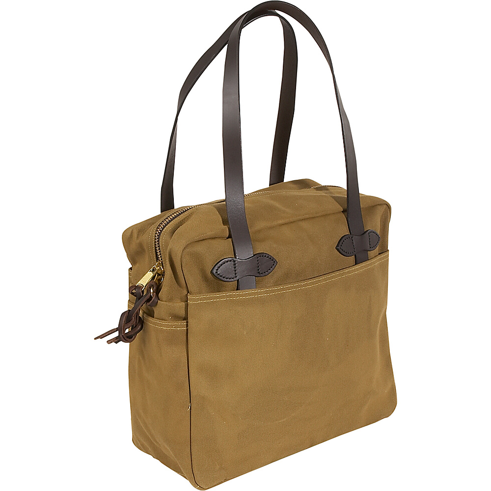 Filson Large Tote Bag with zipper Desert Tan