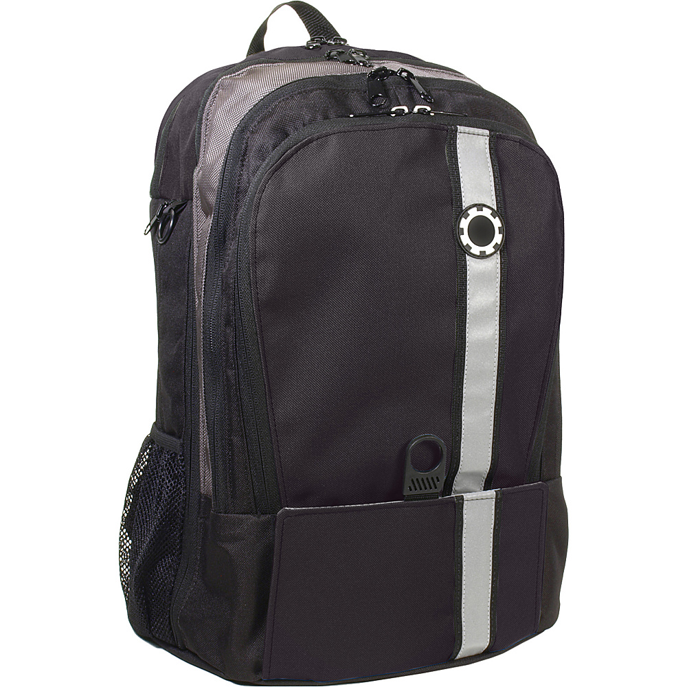 DadGear Backpack Retro Stripe Diaper Bag Black