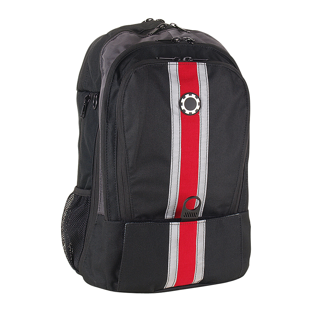 DadGear Backpack Center Stripe Diaper Bag Chili