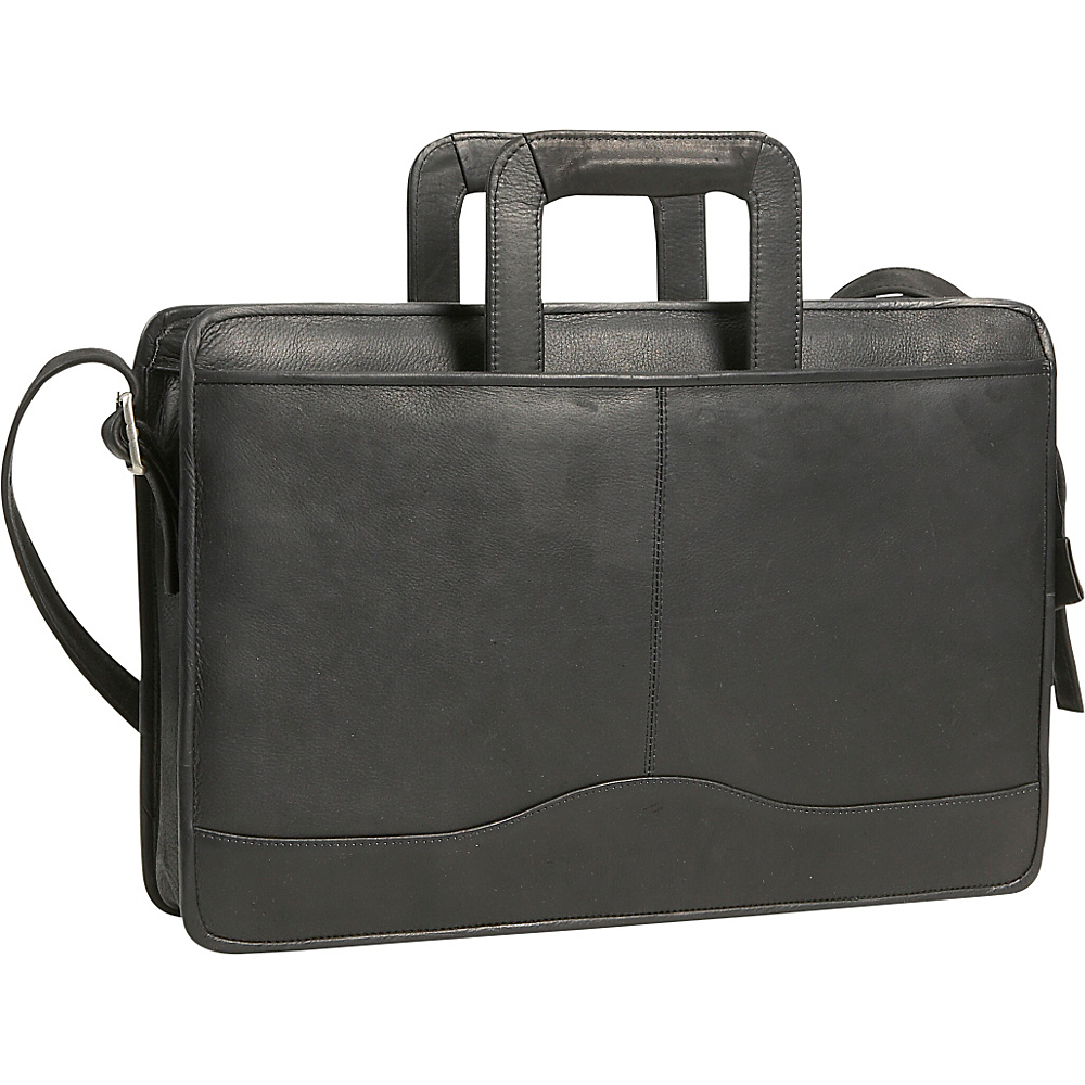 David King Co. Drop Handle Briefcase Black