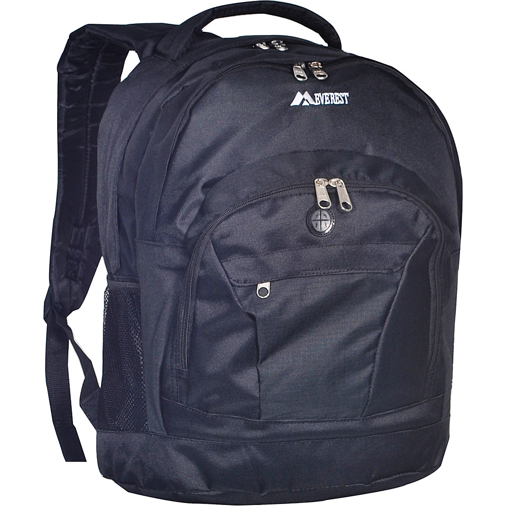 Everest Deluxe Double Compartment Backpack Black