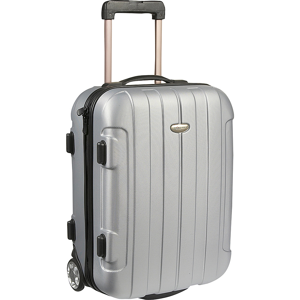 Traveler s Choice Rome 20 in. Hardside Rolling Carry On Silver Grey Traveler s Choice Hardside Carry On