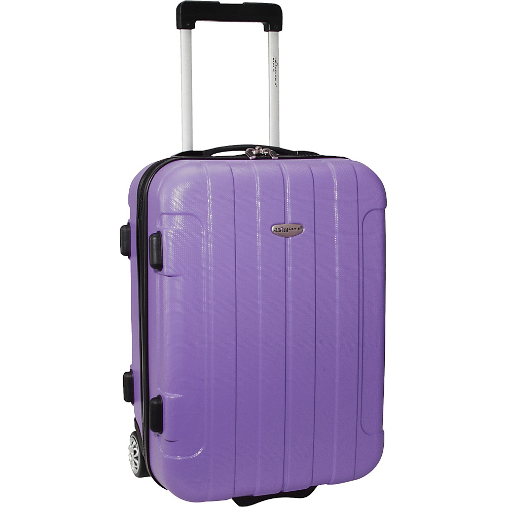 Traveler s Choice Rome 20 in. Hardside Rolling Carry On Purple Traveler s Choice Hardside Carry On