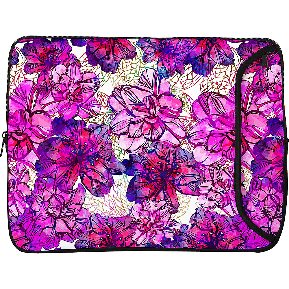Designer Sleeves 17 Designer Laptop Sleeve Pink Purple Flowers Designer Sleeves Electronic Cases