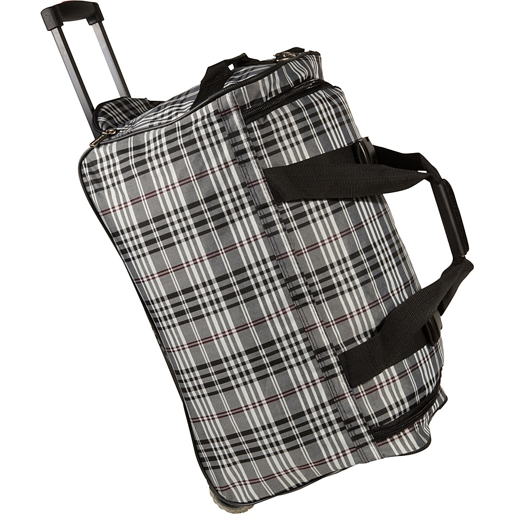 Rockland Luggage 22 Rolling Duffle Bag Black Cross Rockland Luggage Softside Carry On