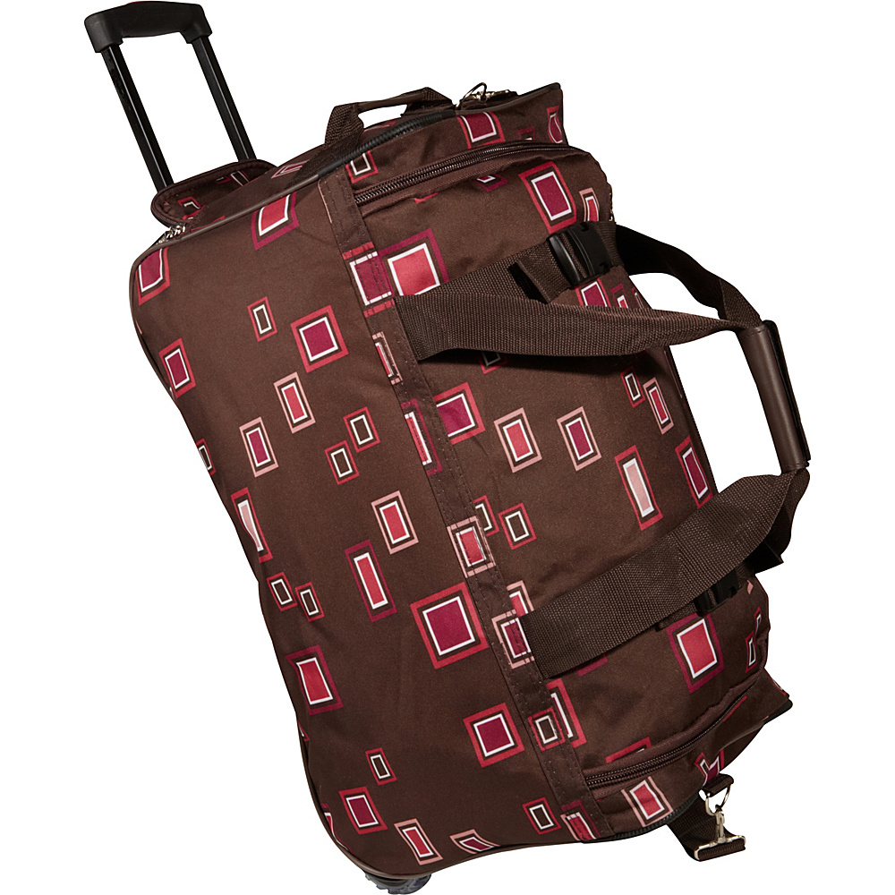 Rockland Luggage 22 Rolling Duffle Bag Chocolate Rockland Luggage Softside Carry On