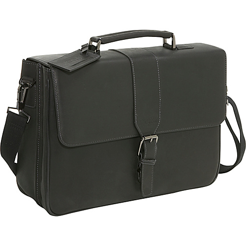 Kenneth Cole Reaction Leather Laptop Briefcase - Black