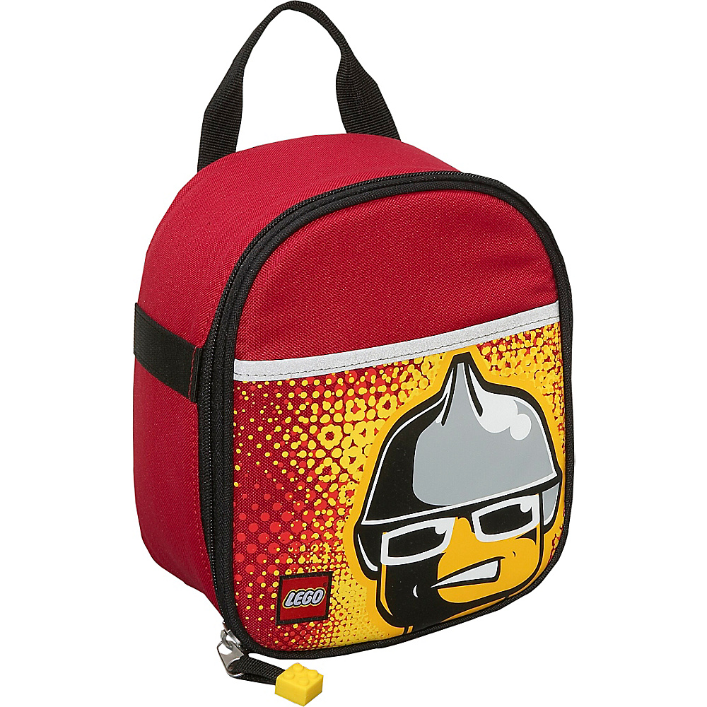 LEGO Vertical Lunch Bag Fire Minifigure RED