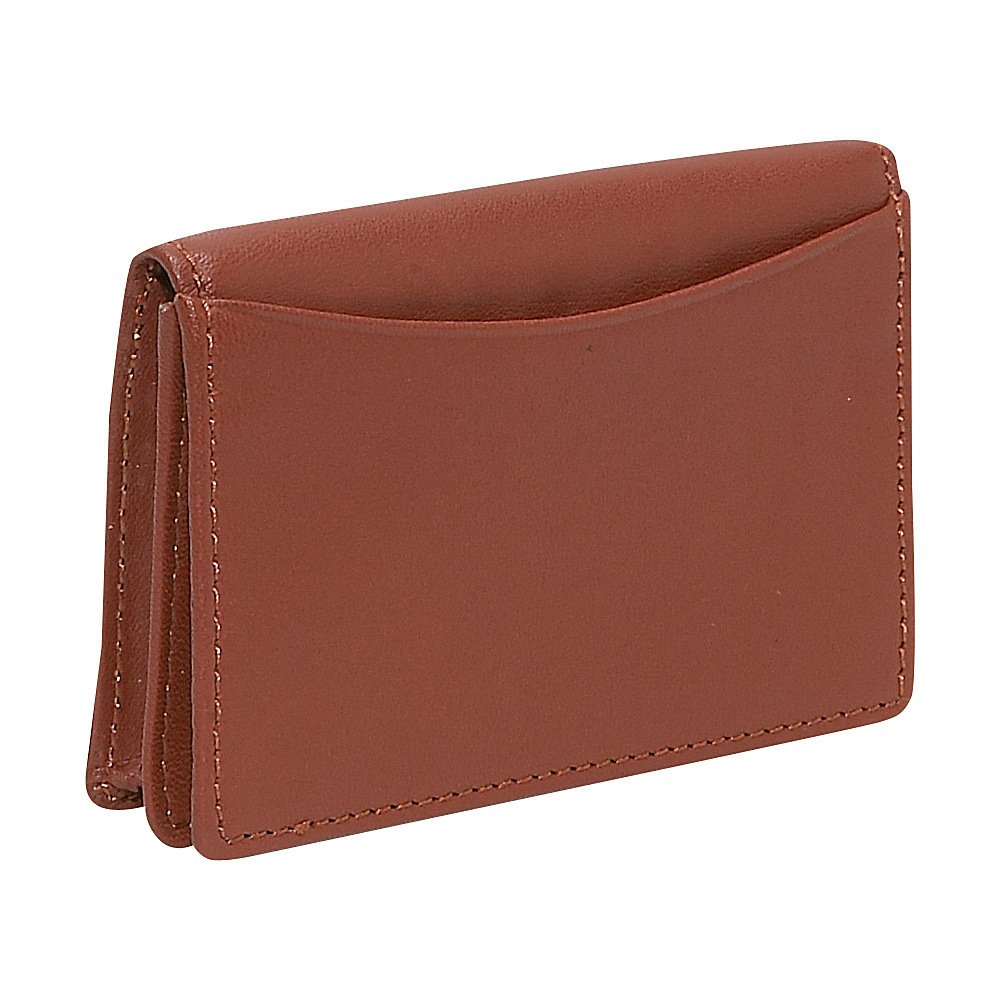 Budd Leather Business Card Case Brown