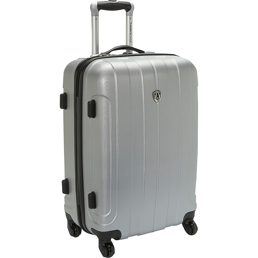 Traveler s Choice Cambridge 24 Hardsided Spinner Silver Grey Traveler s Choice Hardside Luggage
