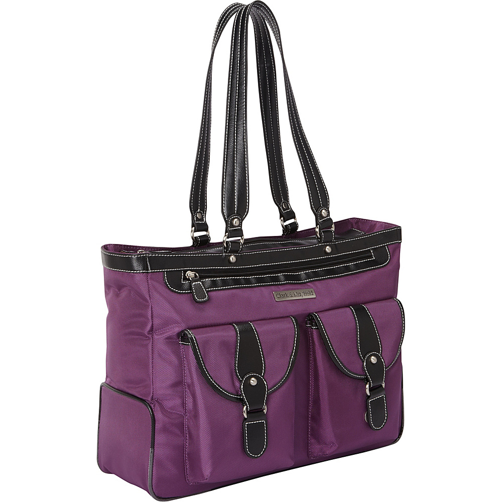Clark Mayfield Marquam Laptop Handbag 18.4 Purple Clark Mayfield Women s Business Bags