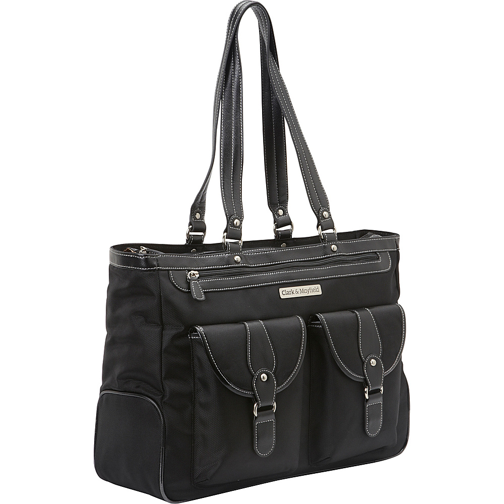 Clark & Mayfield Marquam Laptop Handbag 18.4" Black - Clark & Mayfield Women's Business Bags
