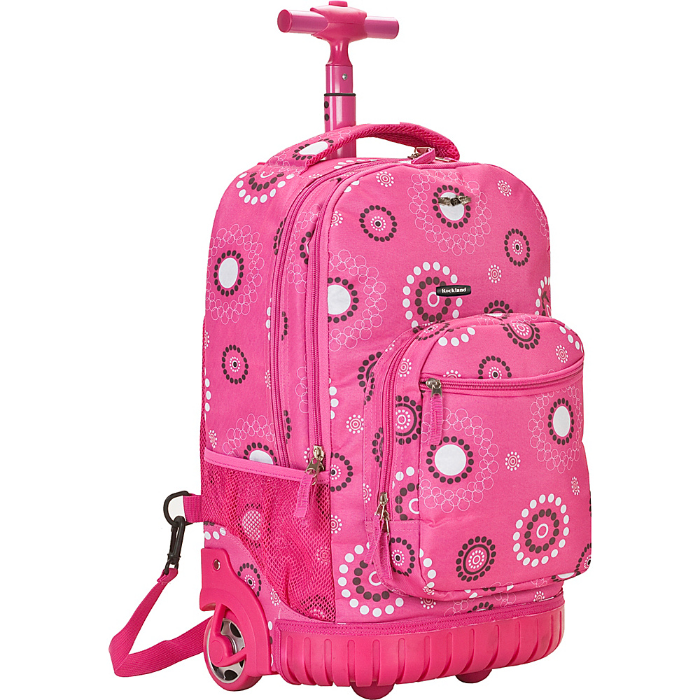 Rockland Luggage Sedan 19 Rolling Backpack Pink