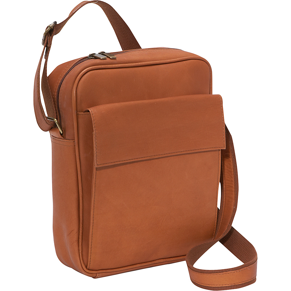 Le Donne Leather iPad eReader Carry All Bag Tan