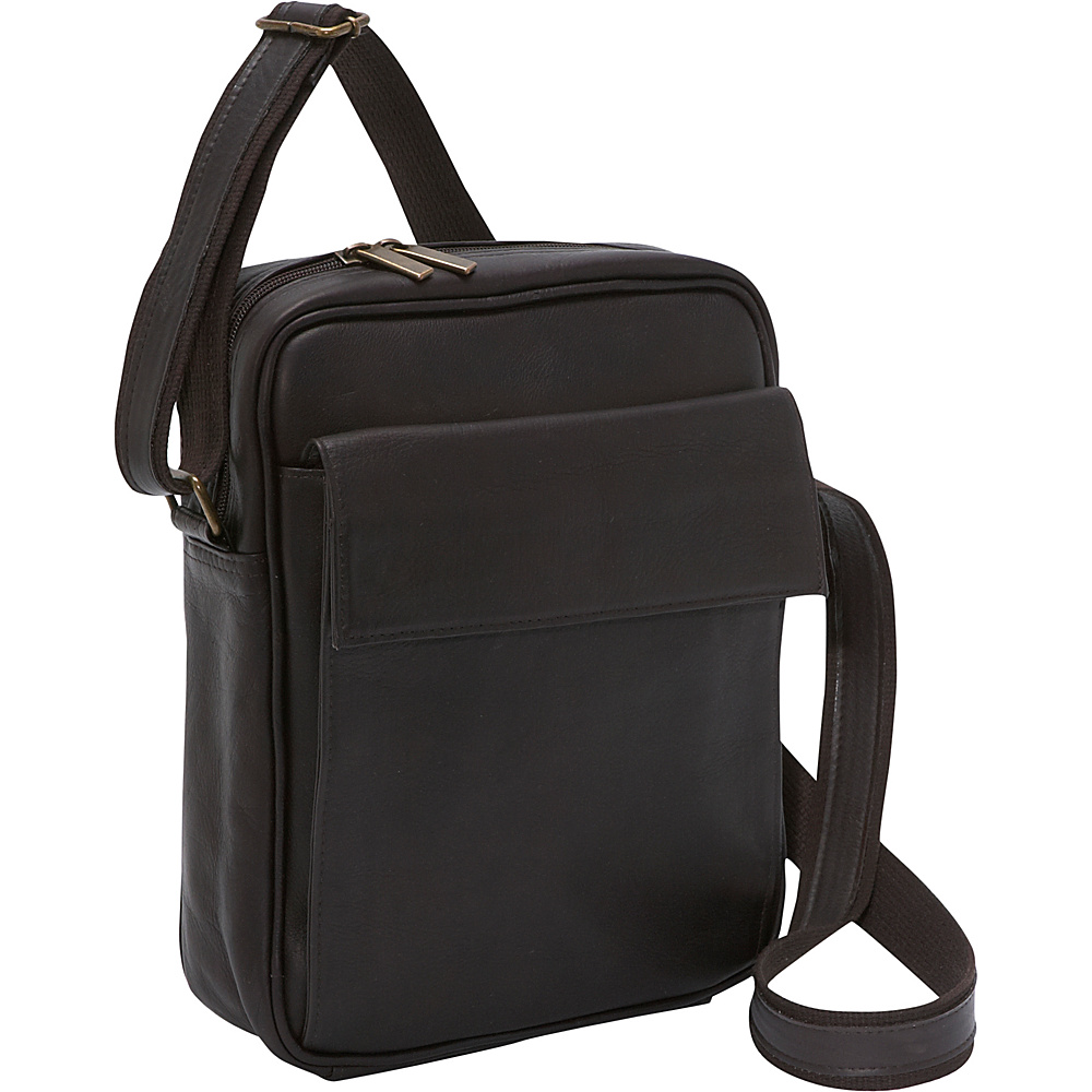 Le Donne Leather iPad eReader Carry All Bag Caf