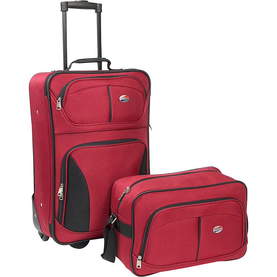 American Tourister Fieldbrook 2 Piece Luggage Set   Red  