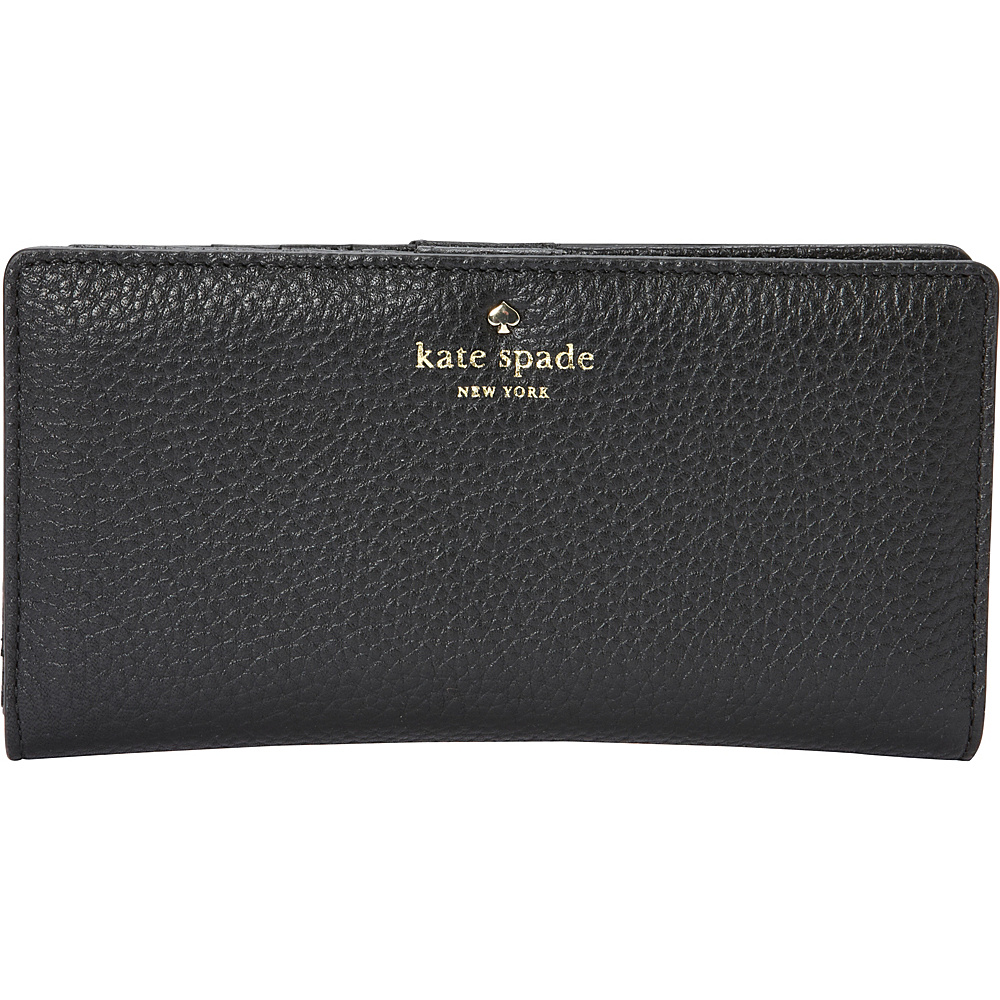 kate spade new york Cobble Hill Stacy Continental Wallet Black kate spade new york Designer Ladies Wallets