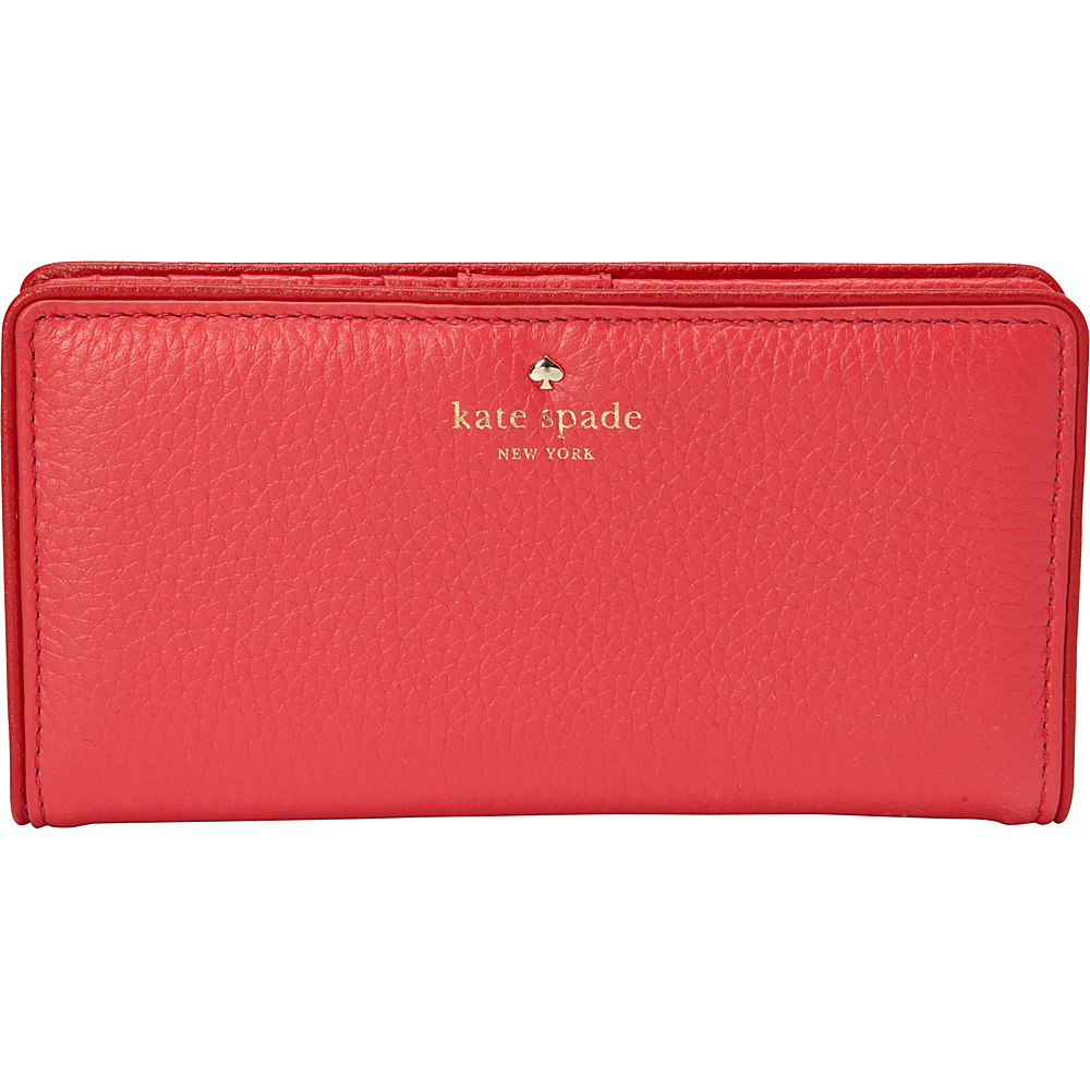 kate spade new york Cobble Hill Stacy Continental Wallet Crab Red Parrot Feather kate spade new york Designer Ladies Wallets