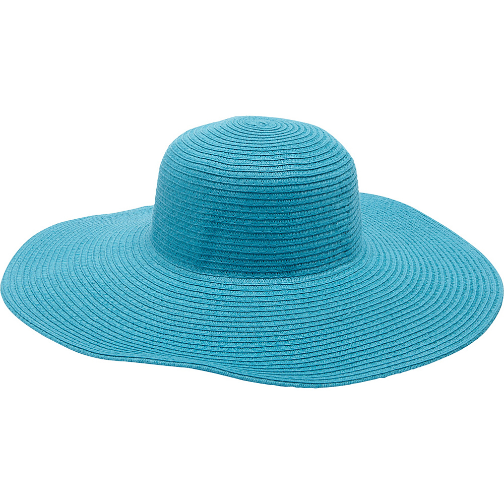 Magid Straw Floppy Sun Hat Turquoise Magid Hats Gloves Scarves