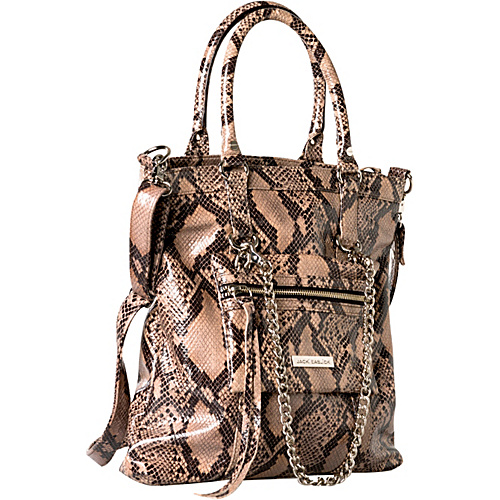 Jacki Easlick Tote with Detachable Mini Bag Python - Jacki Easlick Leather Handbags