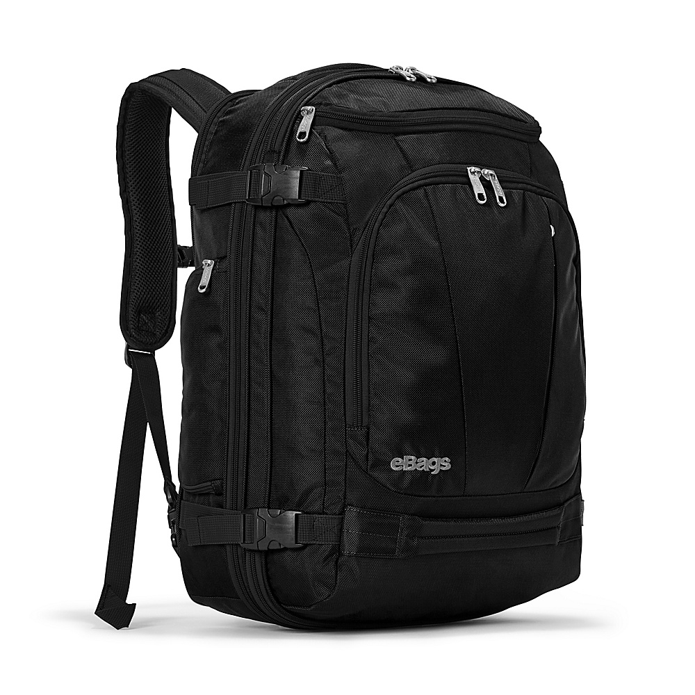 eBags TLS Mother Lode Weekender Convertible Junior Solid Black eBags Travel Backpacks