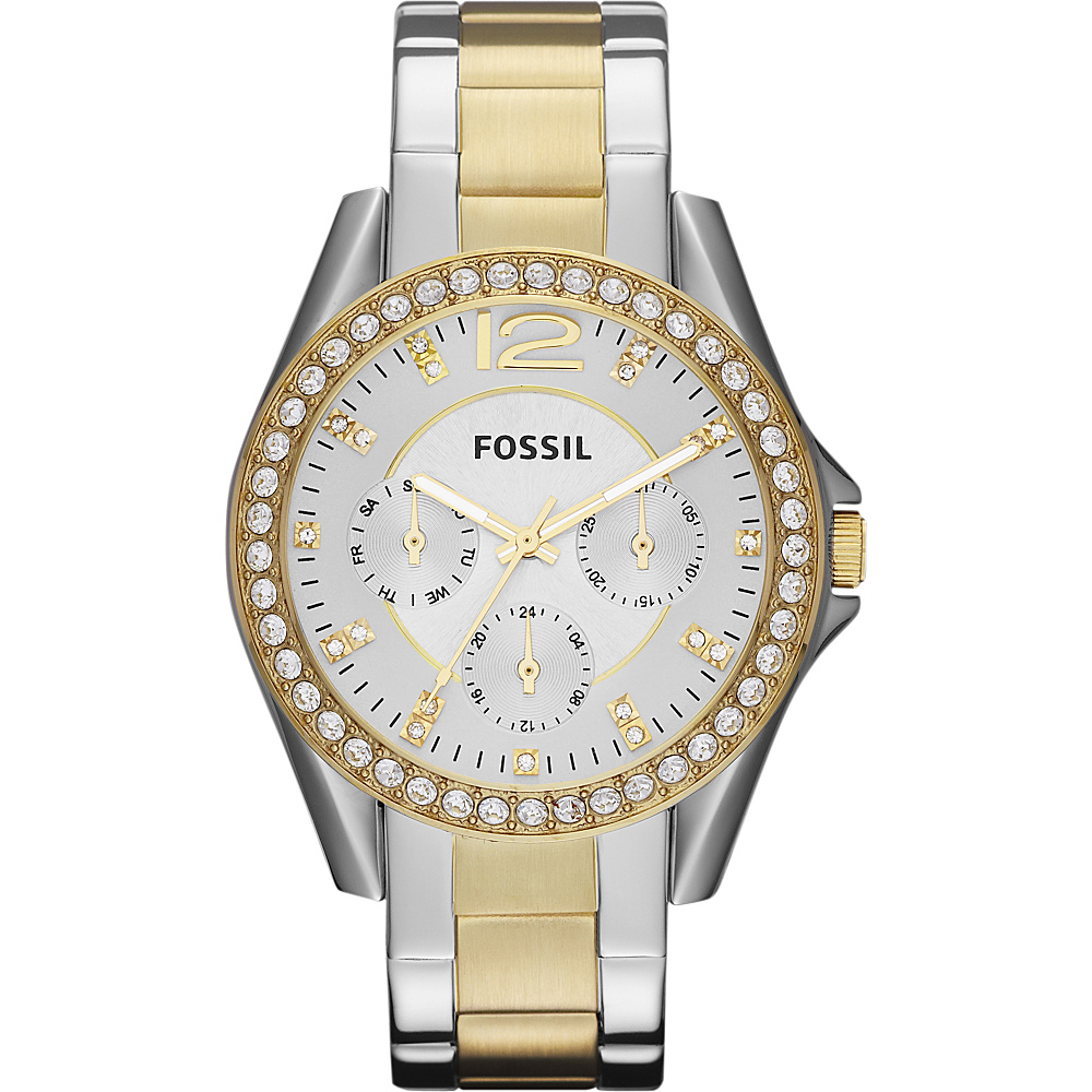 Fossil Riley Silver and Gold Fossil Watches