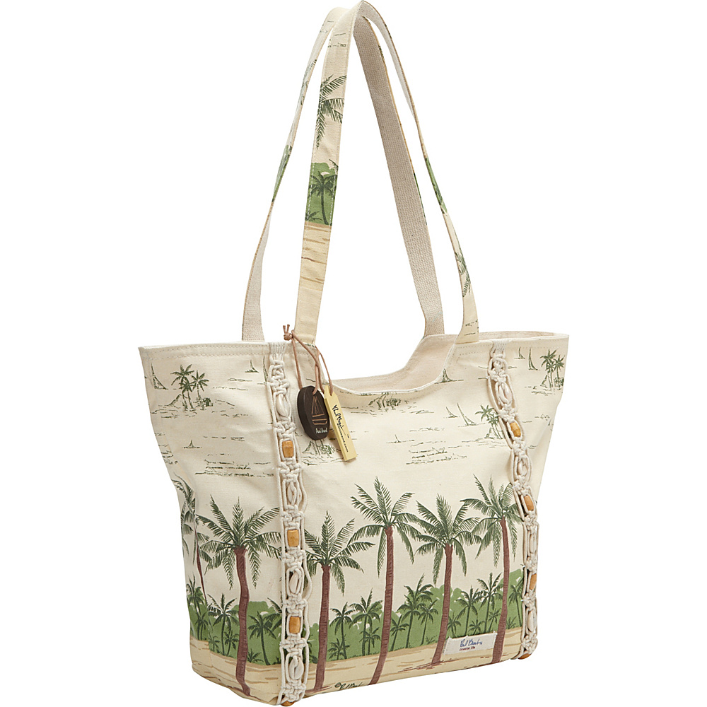 Sun N Sand Palm Orchard Tan Sun N Sand Fabric Handbags