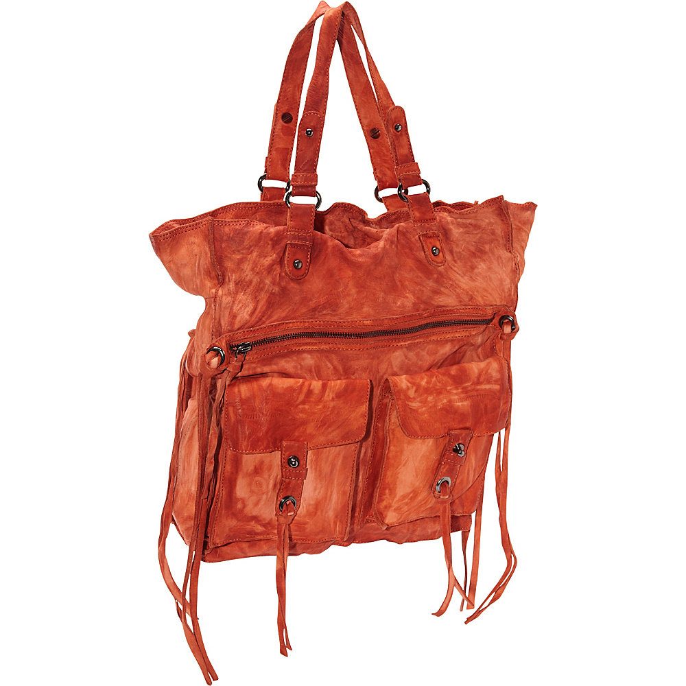 Latico Leathers Mason Tote Orange Latico Leathers Leather Handbags