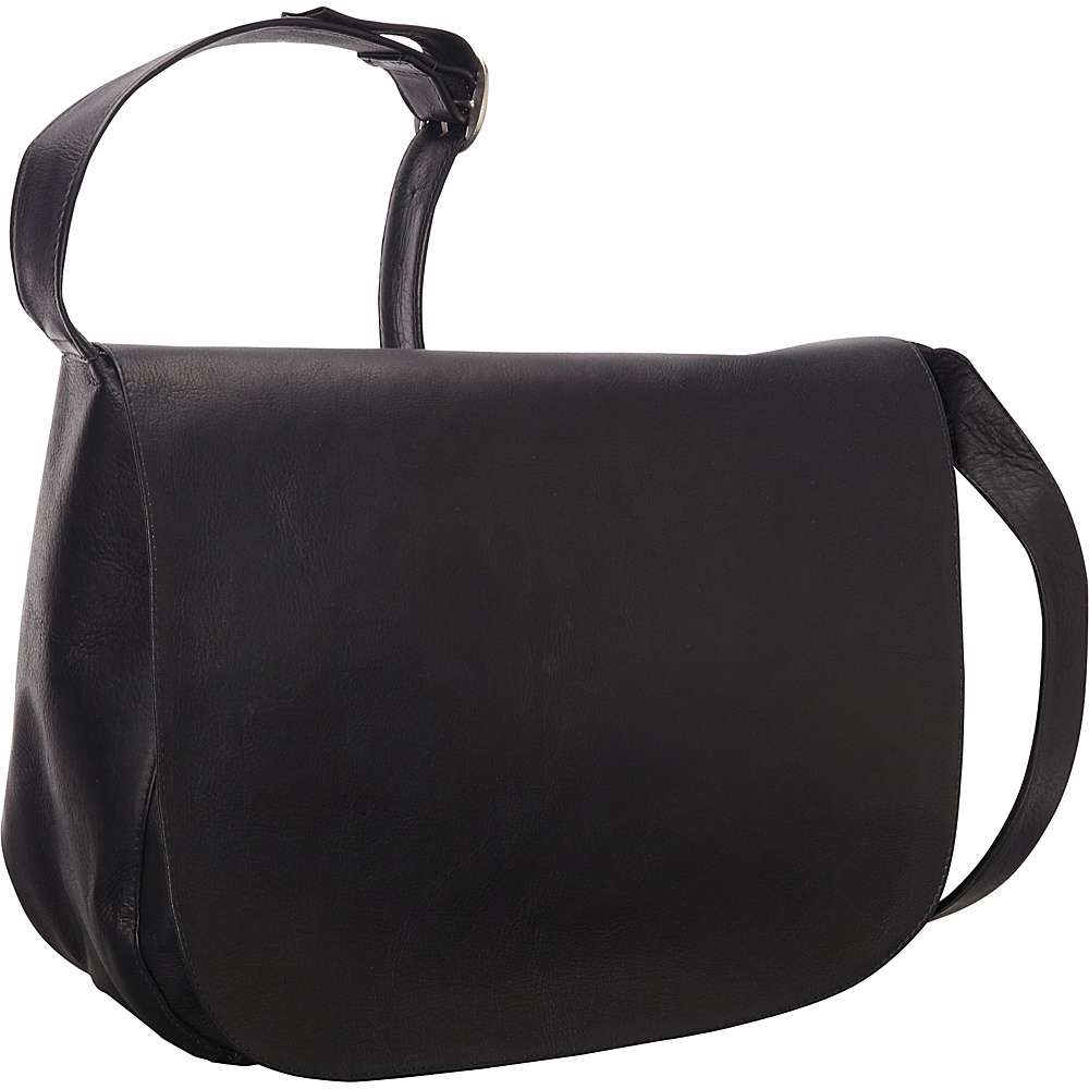 Le Donne Leather Classic Women's Full Flap Black - Le Donne Leather Leather Handbags