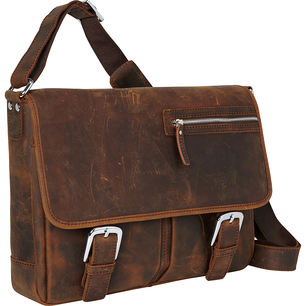 Vagabond Traveler 15 Cowhide Leather Casual Messenger Bag Vintage Brown Vagabond Traveler Messenger Bags