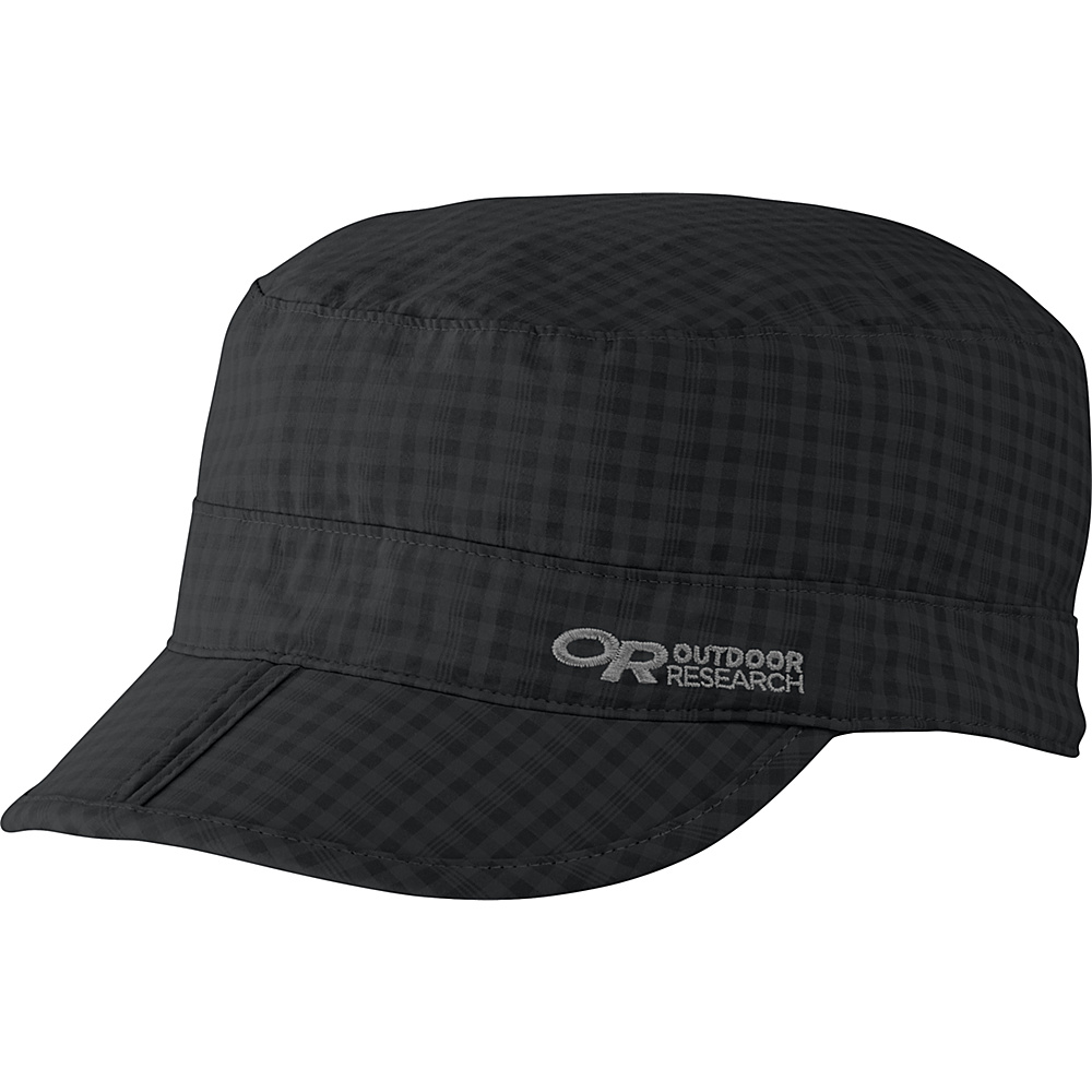 Outdoor Research Radar Pocket Cap Black Check Medium Outdoor Research Hats Gloves Scarves