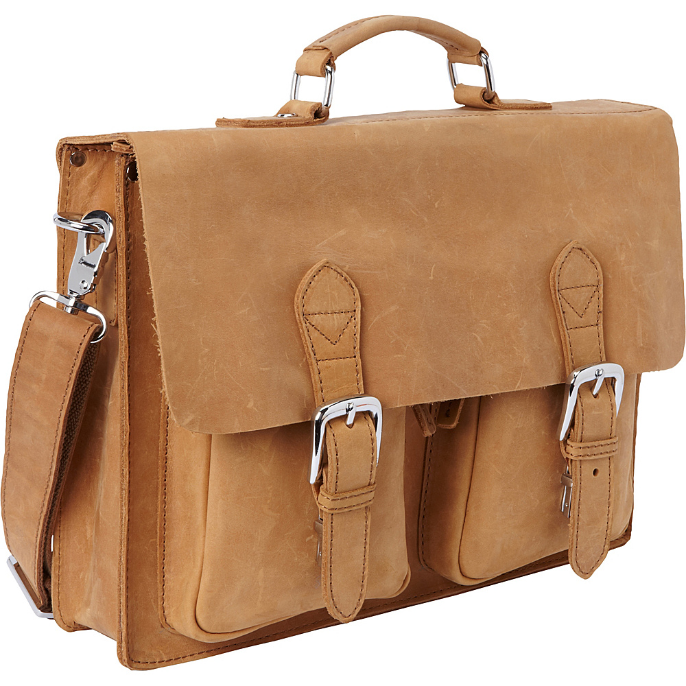Vagabond Traveler 15 Leather Laptop Bag Nature Brown Vagabond Traveler Non Wheeled Business Cases