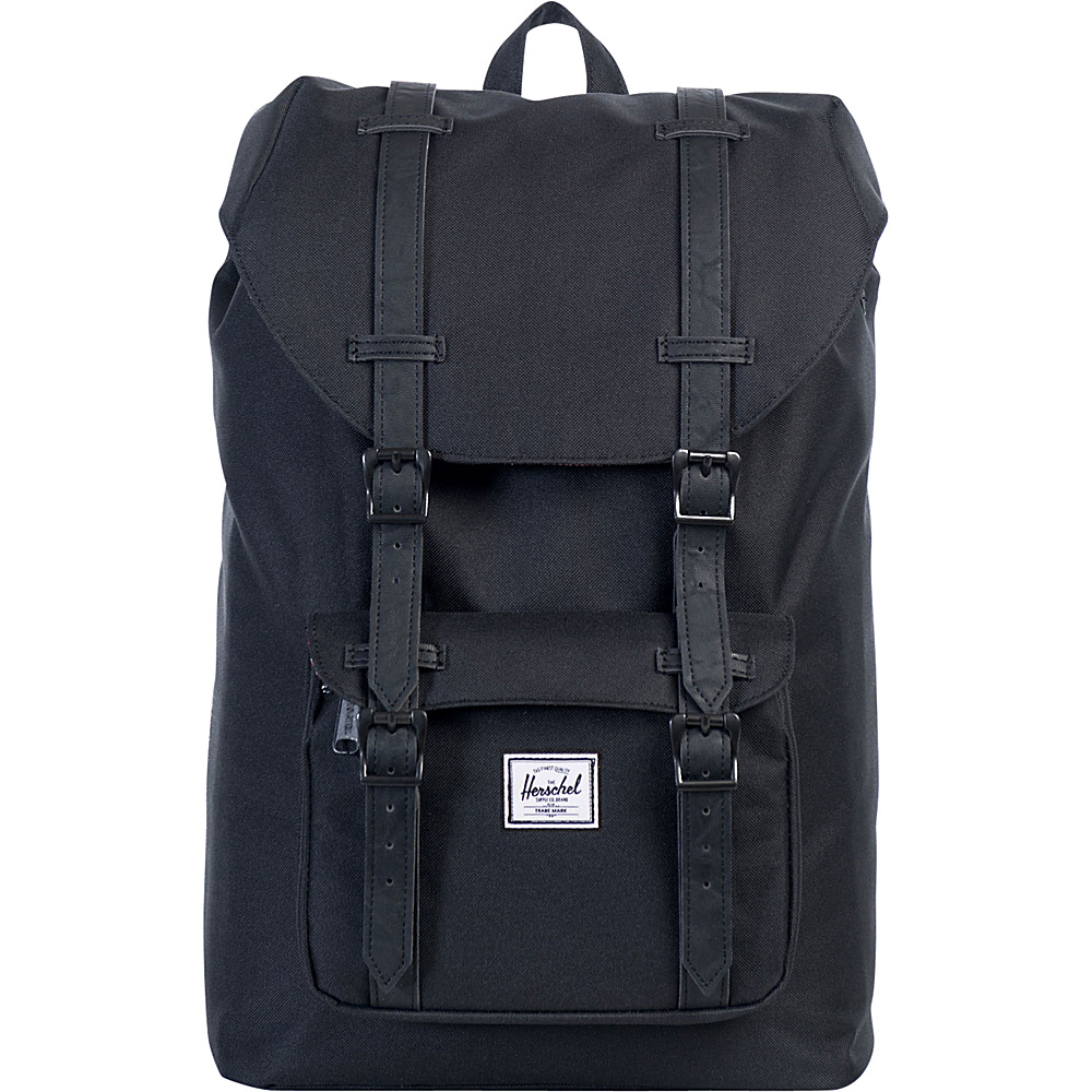 Herschel Supply Co. Little America Mid Volume Laptop Backpack Black Black Herschel Supply Co. Business Laptop Backpacks