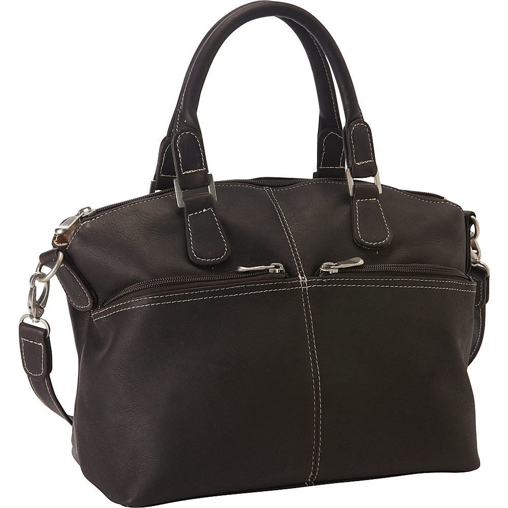 Le Donne Leather Classic Satchel Cafe - Le Donne Leather Leather Handbags