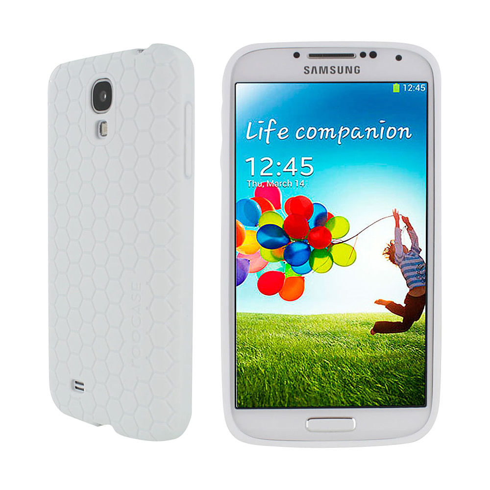 rooCASE Samsung Galaxy S4 Ultra Slim HoneyComb TPU Shell Skin Case White rooCASE Electronic Cases