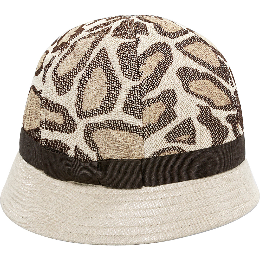 San Diego Hat Cloche With Animal Print Crown Camel San Diego Hat Hats