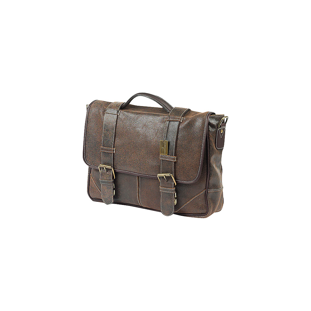 ClaireChase Laredo Messenger Distressed Brown ClaireChase Messenger Bags